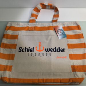 Strandtasche Orange | Schietwedder