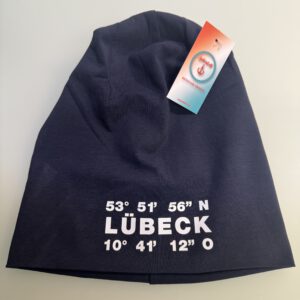 Beanie Unisex Navy | Lübeck Koordinaten