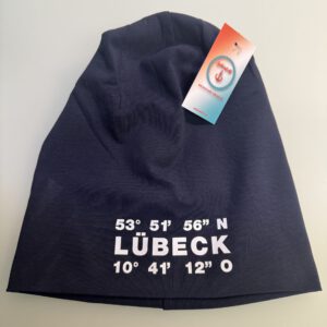 Beanie Unisex Navy | Lübeck Koordinaten