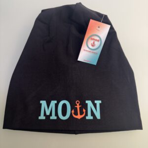 Beanie Unisex Black | Moin Orange-Türkis