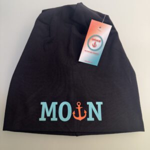 Beanie Unisex Black | Moin Orange-Türkis